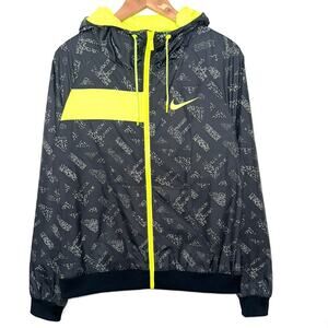 Nike Women’s Spellout Full Zip Running Windbreaker Jacket Size Large